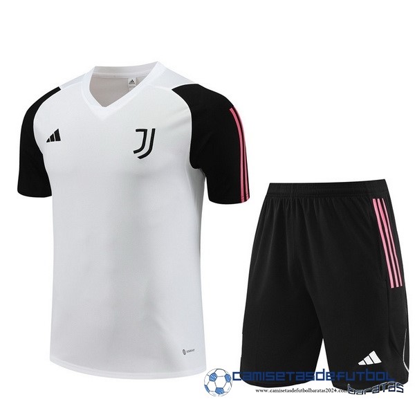 adidas Entrenamiento Conjunto Completo Juventus Equipación 2023 2024 Blanco Negro Rosa