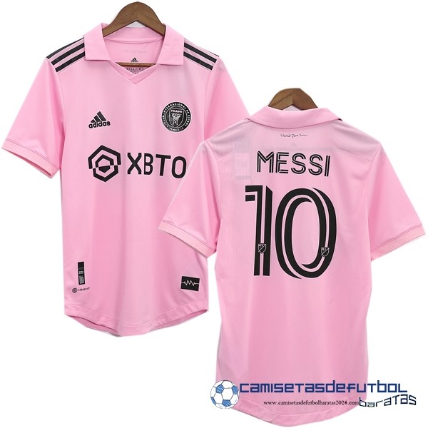 adidas NO.10 Messi Tailandia Casa Jugadores Camiseta Inter Miami Equipación 2023 2024 Rosa