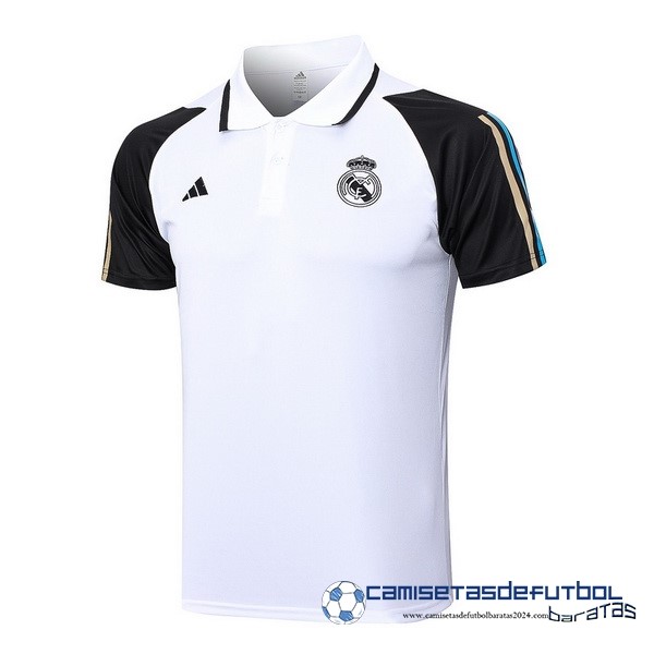 adidas Polo Real Madrid Equipación 2023 2024 Blanco Negro