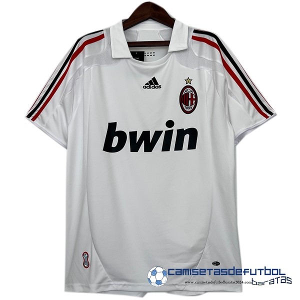 adidas Segunda Camiseta AC Milan Retro Equipación 2007 2008 Blanco