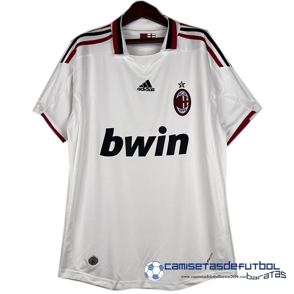 adidas Segunda Camiseta AC Milan Retro Equipación 2009 2010 Blanco
