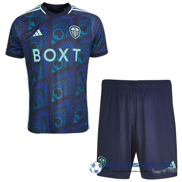 adidas Segunda Camiseta Conjunto De Niños Leeds United Equipación 2023 2024 Azul