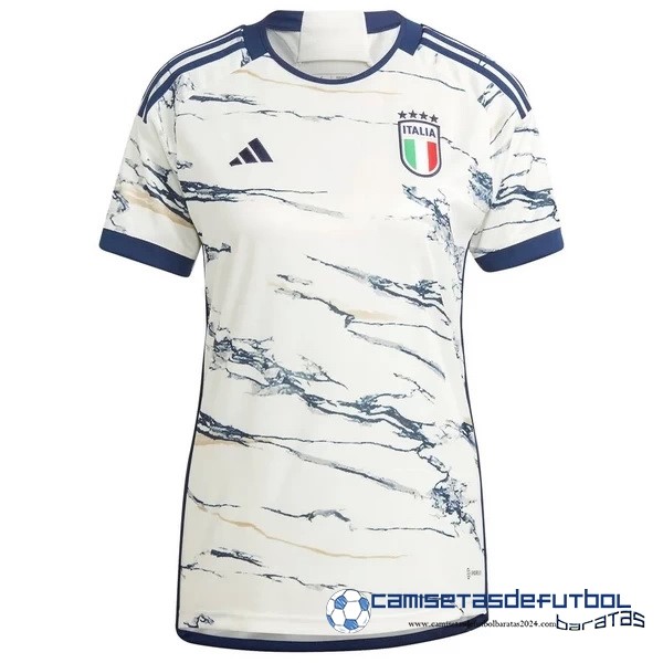 adidas Segunda Camiseta Mujer Italia Equipación 2023 Blanco
