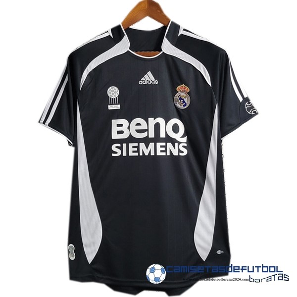 adidas Segunda Camiseta Real Madrid Retro Equipación 2006 2007 Negro