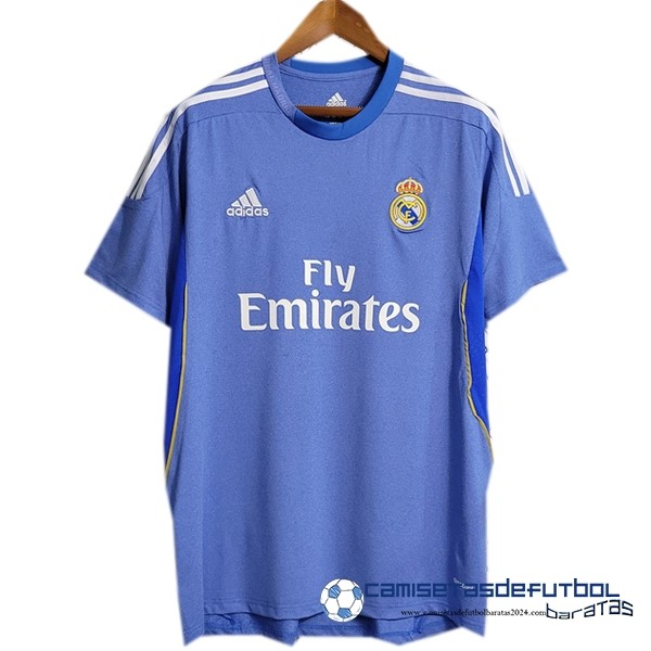 adidas Segunda Camiseta Real Madrid Retro Equipación 2013 2014 Azul