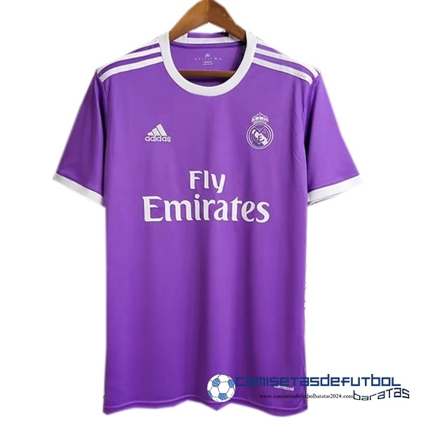 adidas Segunda Camiseta Real Madrid Retro Equipación 2016 2017 Purpura