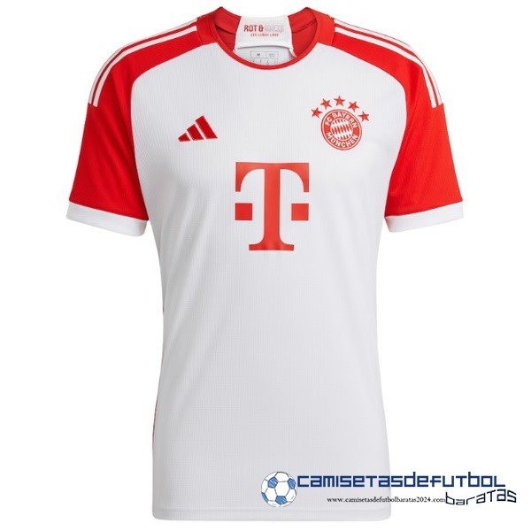 adidas Tailandia Casa Camiseta Bayern Múnich Equipación 2023 2024 Blanco Rojo
