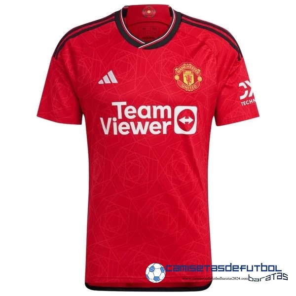 adidas Tailandia Casa Camiseta Manchester United Equipación 2023 2024 Rojo
