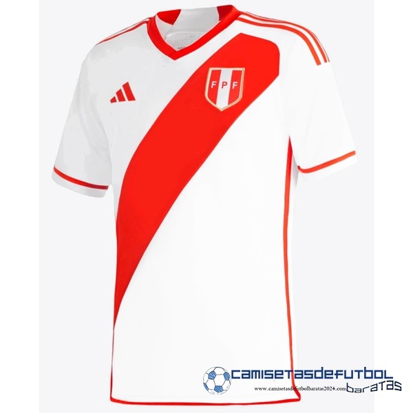 adidas Tailandia Casa Camiseta Perú Equipación 2023 Blanco