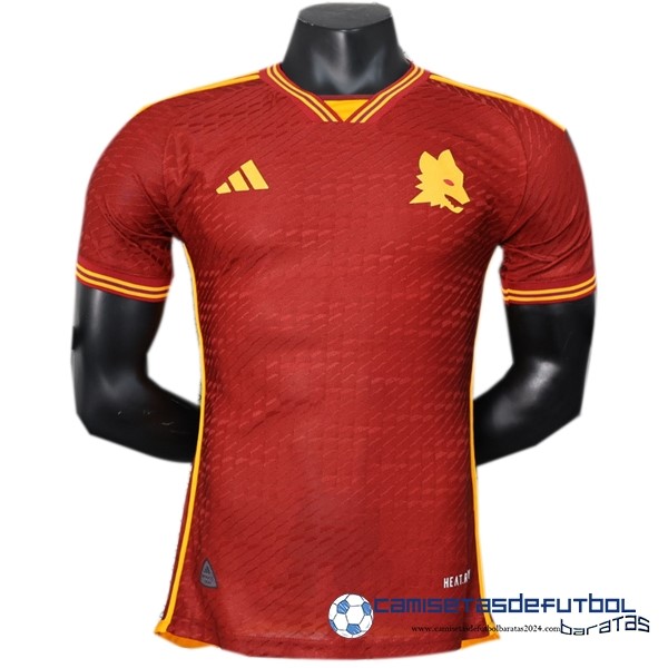 adidas Tailandia Casa Jugadores Camiseta As Roma Equipación 2023 2024 Rojo