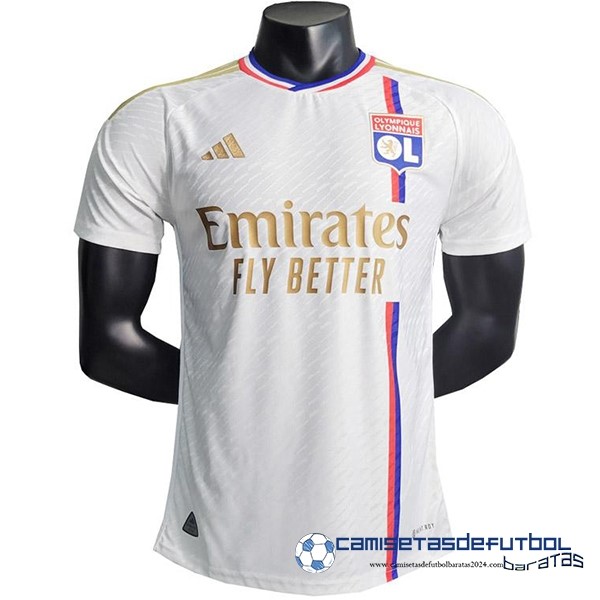 adidas Tailandia Casa Jugadores Camiseta Lyon Equipación 2023 2024 Blanco