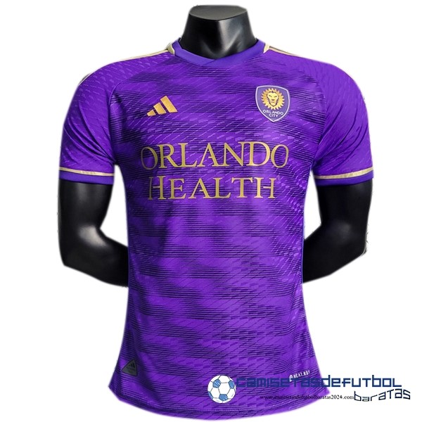 adidas Tailandia Casa Jugadores Camiseta Orlando City Equipación 2023 2024 Purpura