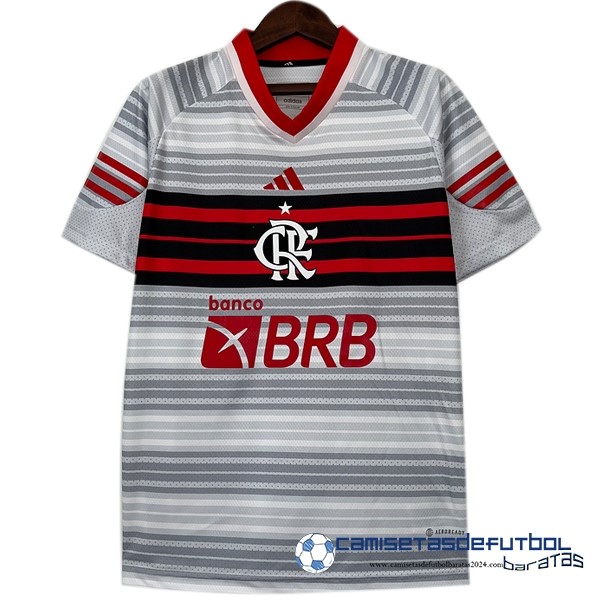 adidas Tailandia Especial Camiseta Flamengo Equipación 2023 2024 Gris Blanco