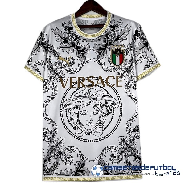adidas Tailandia Especial Camiseta Italia Equipación 2023 Blanco Negro