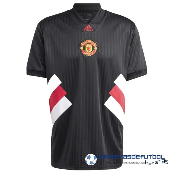 adidas Tailandia Especial Camiseta Manchester United Equipación 2023 2024 Negro Blanco