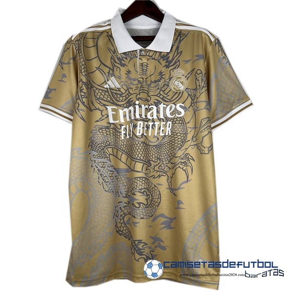 adidas Tailandia Especial Camiseta Real Madrid Equipación 2023 2024 Amarillo