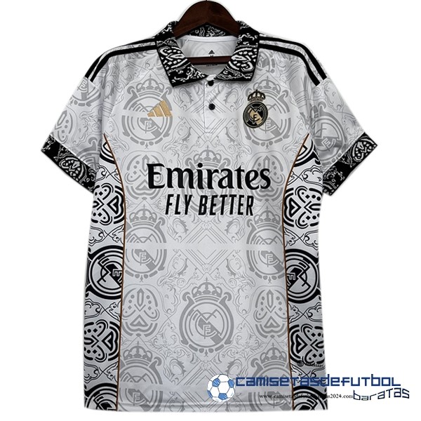 adidas Tailandia Especial Camiseta Real Madrid Equipación 2023 2024 Blanco