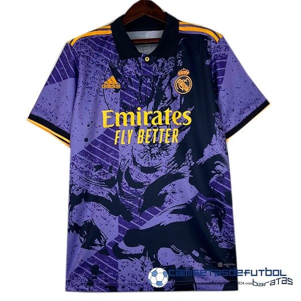 adidas Tailandia Especial Camiseta Real Madrid Equipación 2023 2024 Purpura Marino