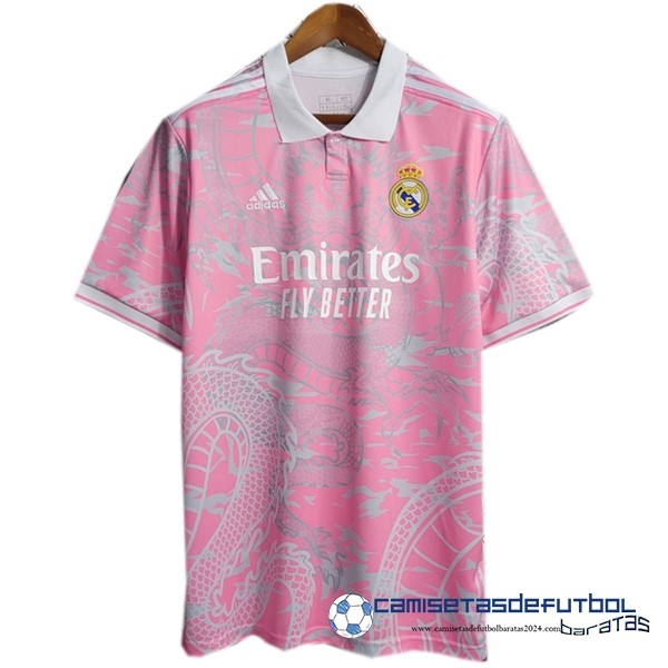 adidas Tailandia Especial Camiseta Real Madrid Equipación 2023 2024 Rosa I Blanco