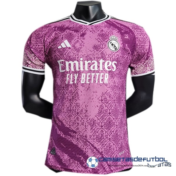 adidas Tailandia Especial Jugadores Camiseta Real Madrid Equipación 2023 2024 Rosa Purpura