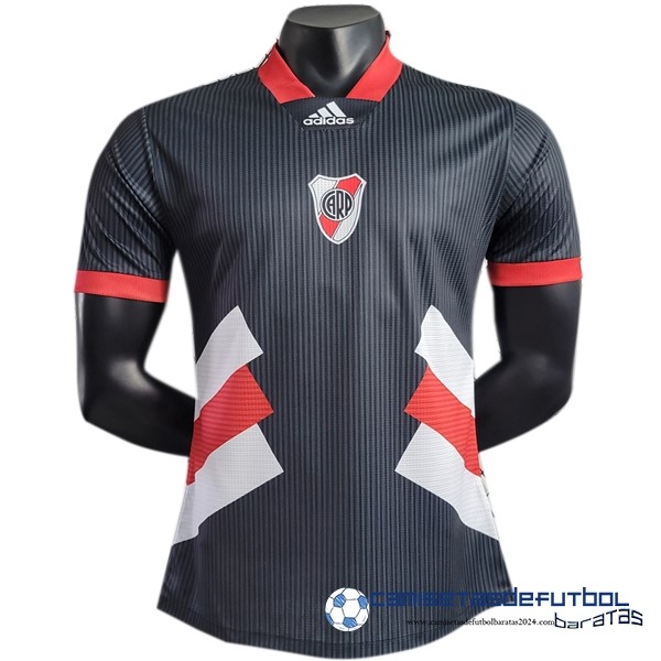 adidas Tailandia Especial Jugadores Camiseta River Plate Equipación 2023 2024 Negro
