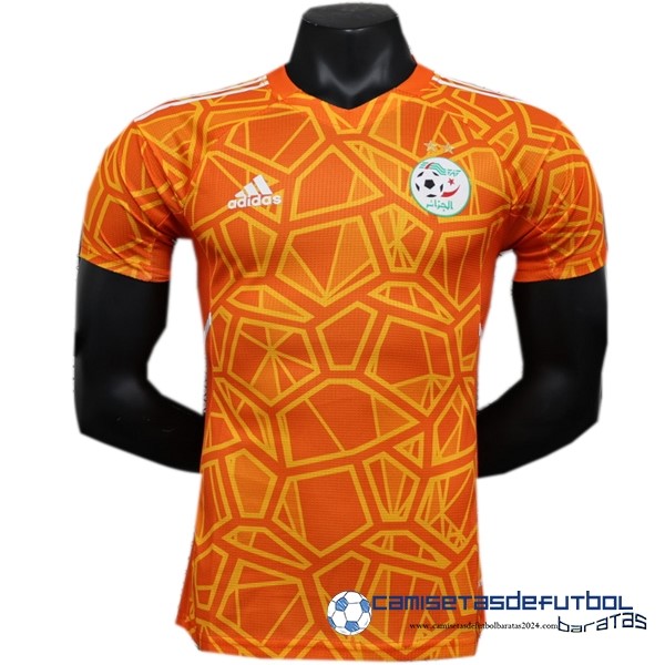 adidas Tailandia Portero Jugadores Camiseta Argelia Equipación 2023 Naranja