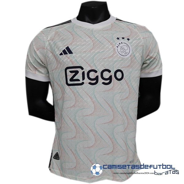 adidas Tailandia Segunda Jugadores Camiseta Ajax Equipación 2023 2024 Blanco