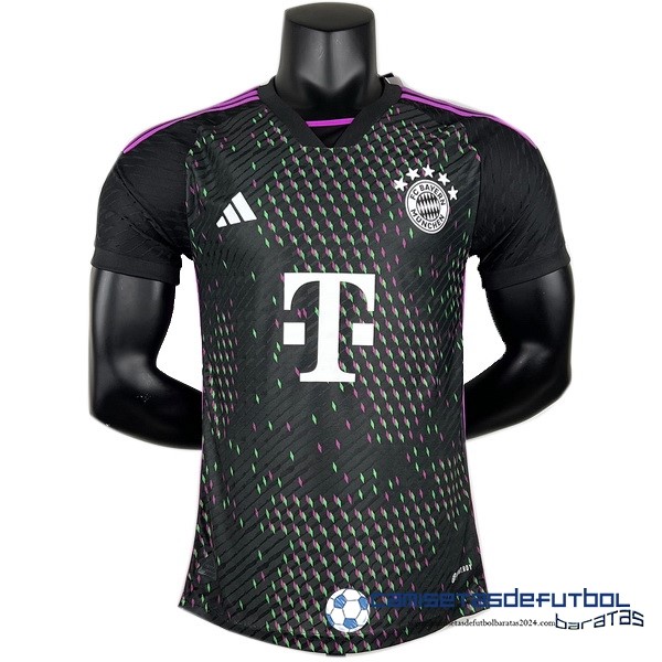 adidas Tailandia Segunda Jugadores Camiseta Bayern Múnich Equipación 2023 2024 Negro
