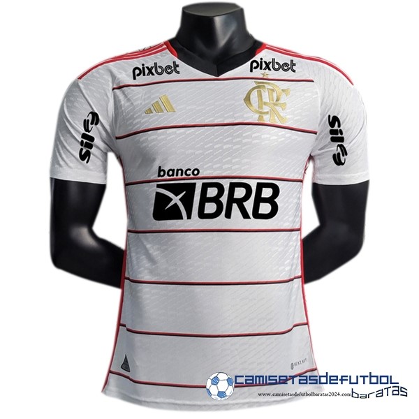 adidas Tailandia Segunda Jugadores Camiseta Flamengo Equipación 2023 2024 Blanco