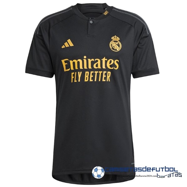 adidas Tailandia Tercera Camiseta Real Madrid Equipación 2023 2024 Negro