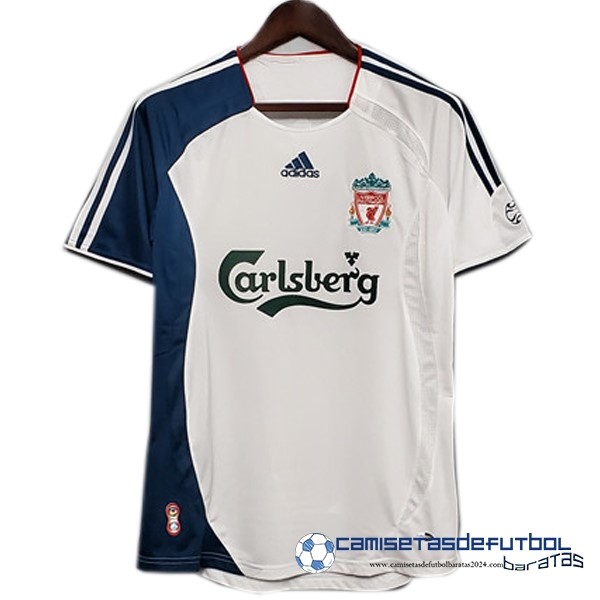 adidas Tercera Camiseta Liverpool Retro Equipación 2006 2007 Blanco