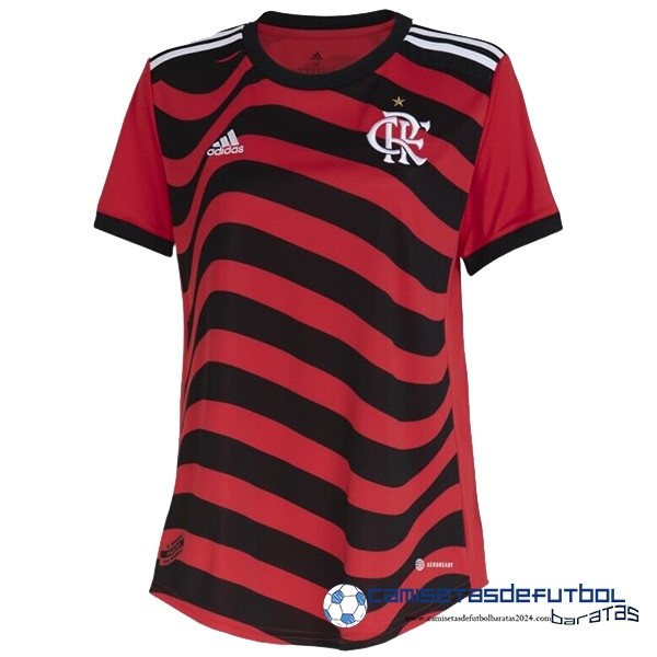 adidas Tercera Camiseta Mujer Flamengo 2022 Equipación 2023 Rojo Negro