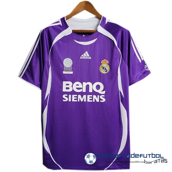 adidas Tercera Camiseta Real Madrid Retro Equipación 2006 2007 Purpura