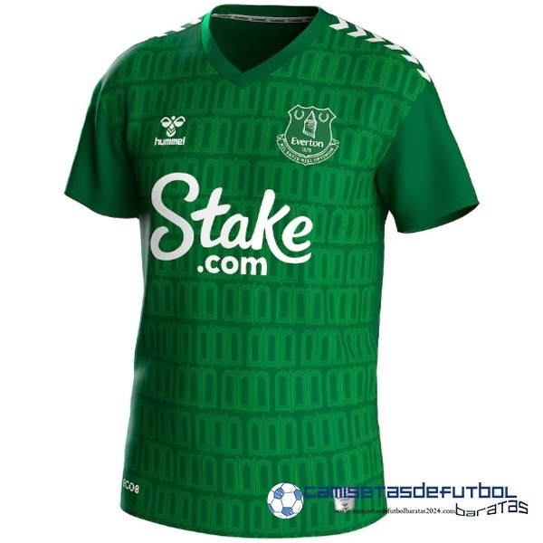 hummel Tailandia Portero Camiseta Everton Equipación 2023 2024 Verde