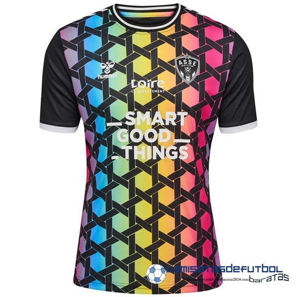 hummel Tailandia Portero Camiseta Saint Étienne Equipación 2023 2024 Amarillo