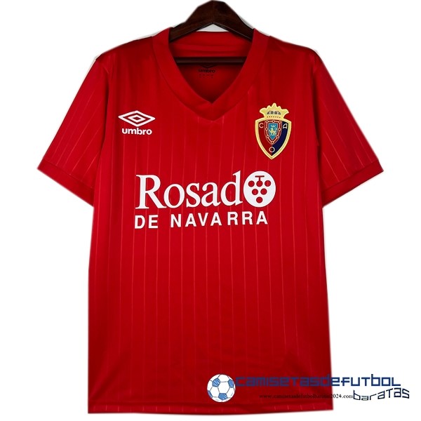 umbro Casa Camiseta Osasuna Retro Equipación 1987 1988 Rojo