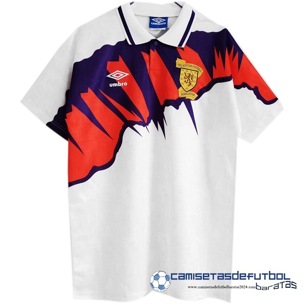 umbro Segunda Camiseta Gales Retro Equipación 1991 1993 Blanco