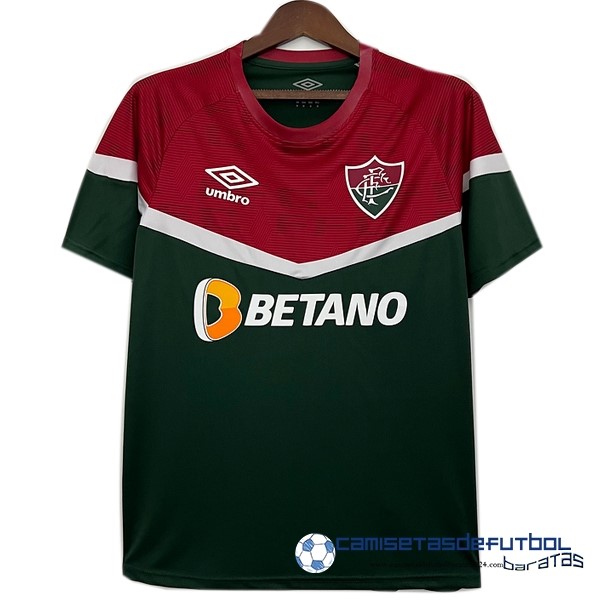 umbro Tailandia Previo al partido Camiseta Fluminense 2022 Equipación 2023 Rojo Verde