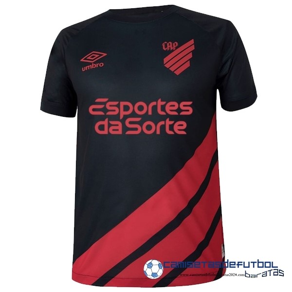 umbro Tailandia Segunda Camiseta Athletico Paranaense Equipación 2023 2024 Negro Rojo
