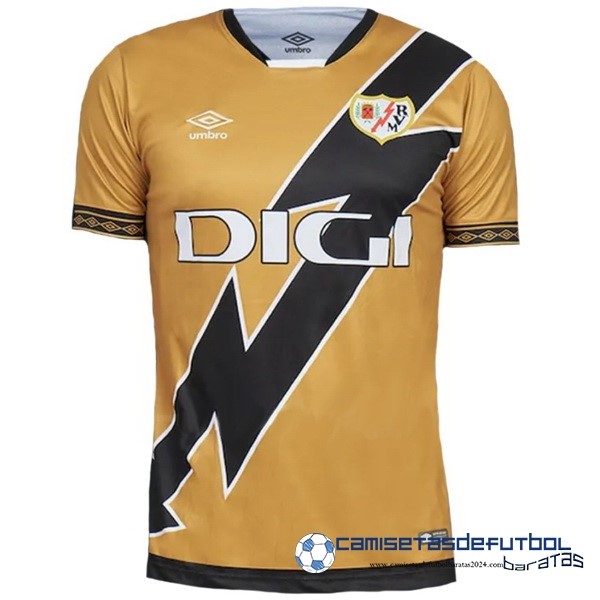 umbro Tailandia Tercera Camiseta Rayo Vallecano Equipación 2023 2024 Amarillo