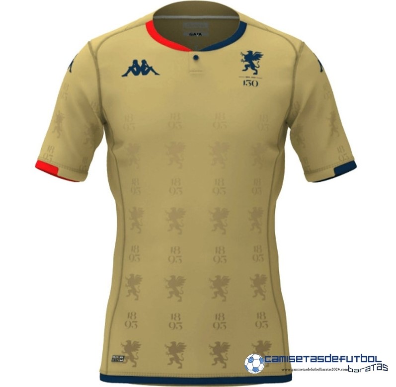 Kappa Tailandia Edición Conmemorativa Camiseta Genoa Equipación 2023 2024 Amarillo