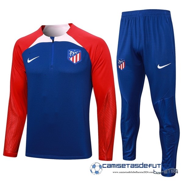 Nike Conjunto Completo Sudadera Entrenamiento Atlético Madrid Equipación 2023 2024 Azul Rojo Rosa