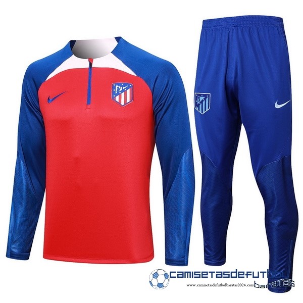 Nike Conjunto Completo Sudadera Entrenamiento Atlético Madrid Equipación 2023 2024 Rojo Azul Rosa