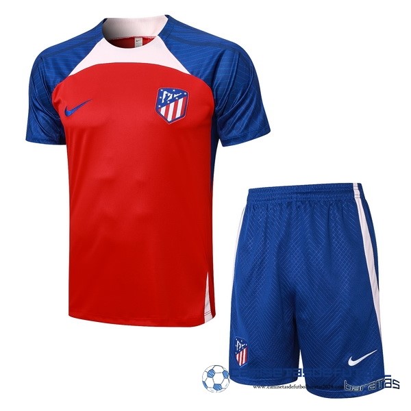 Nike Entrenamiento Conjunto Completo Atlético Madrid Equipación 2023 2024 Rojo Azul Rosa