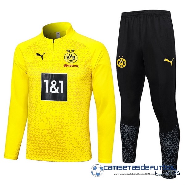 PUMA Conjunto Completo Sudadera Entrenamiento Borussia Dortmund Equipación 2023 2024 Amarillo I Negro