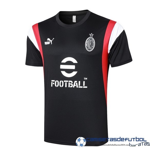 PUMA Entrenamiento AC Milan Equipación 2023 2024 Negro Rojo Blanco