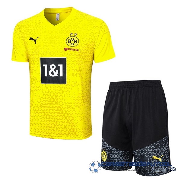 PUMA Entrenamiento Conjunto Completo Borussia Dortmund Equipación 2023 2024 Amarillo Negro Gris