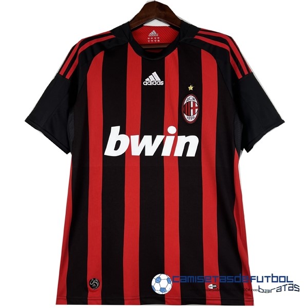 adidas Casa Camiseta AC Milan Retro 2008 2009 Rojo