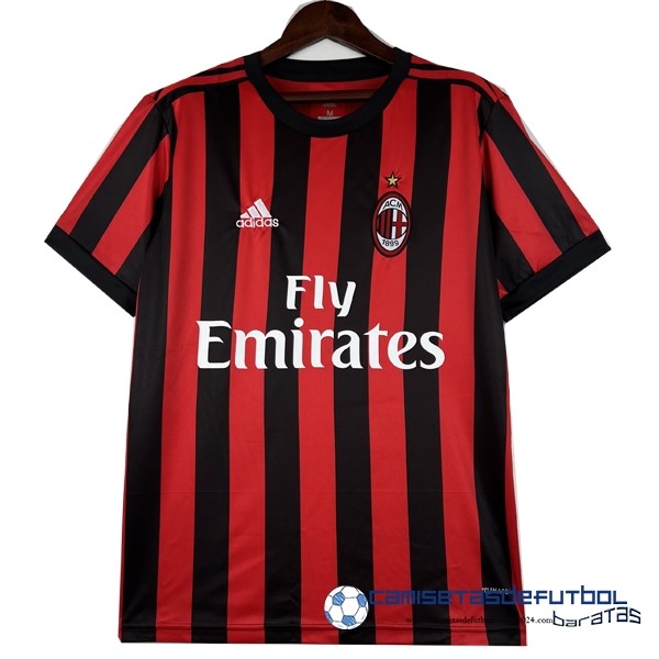 adidas Casa Camiseta AC Milan Retro 2017 2018 Rojo