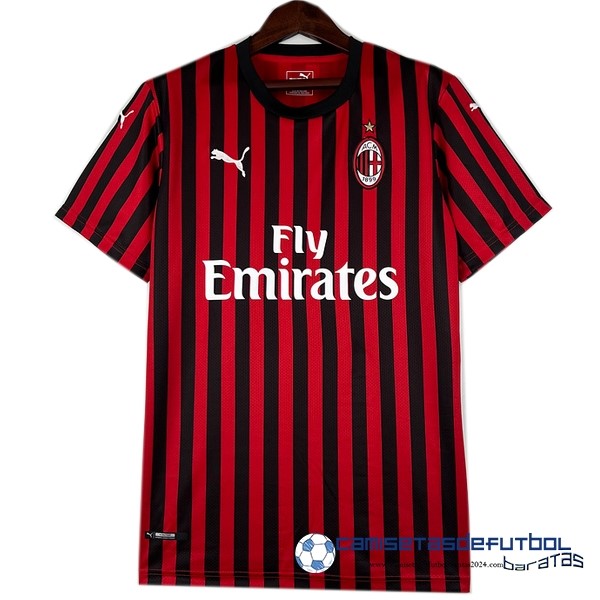adidas Casa Camiseta AC Milan Retro 2019 2020 Rojo